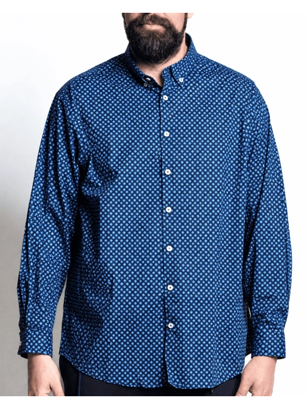GRENOBLE CAMICIA STAMPATA BUTTON DOWN